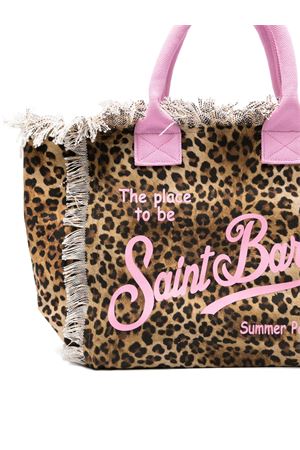leopard-print tote bag SAINT BARTH KIDS | COL000102591L